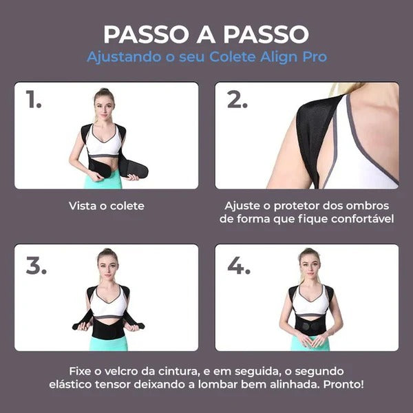 CORRETOR POSTURAL UNISSEX COM VELCRO